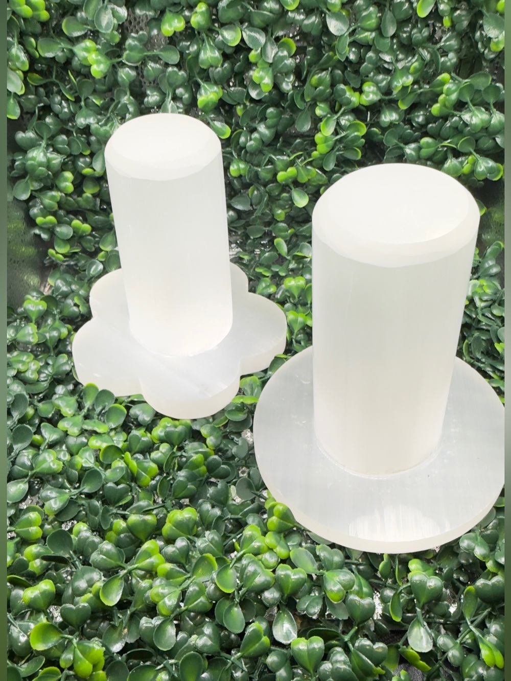 Satin Spar/Selenite Bracelet Charging Stand